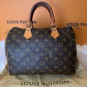 Authentic Louis Vuitton Speedy 30 with dust bag